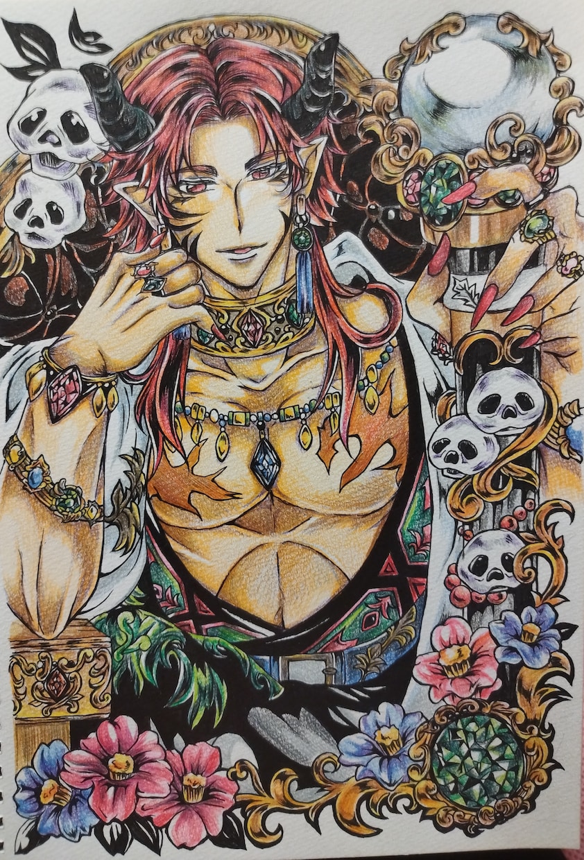 手描きで一枚絵書きます 一次創作、版権はガイドラインにのっ取り制作させて頂きます。 イメージ1