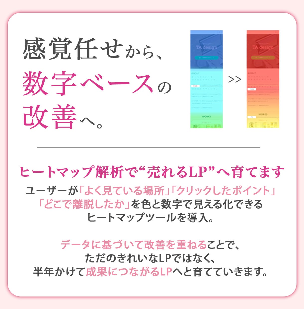 女性をターゲットにしたLPを制作します 3C分析で競合と差別化/納品後LPOも対応します。 イメージ3