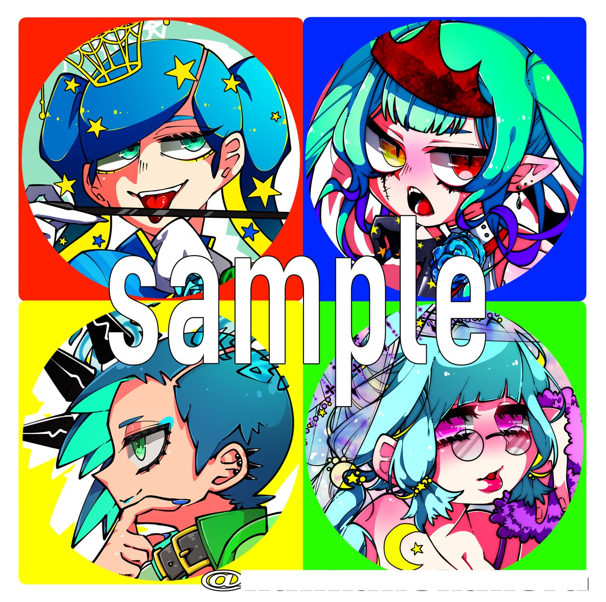 パキッとカラフルな絵柄でアイコンを描きます 思わず目を惹く！そんなアイコンorヘッダー描きます！ イメージ3