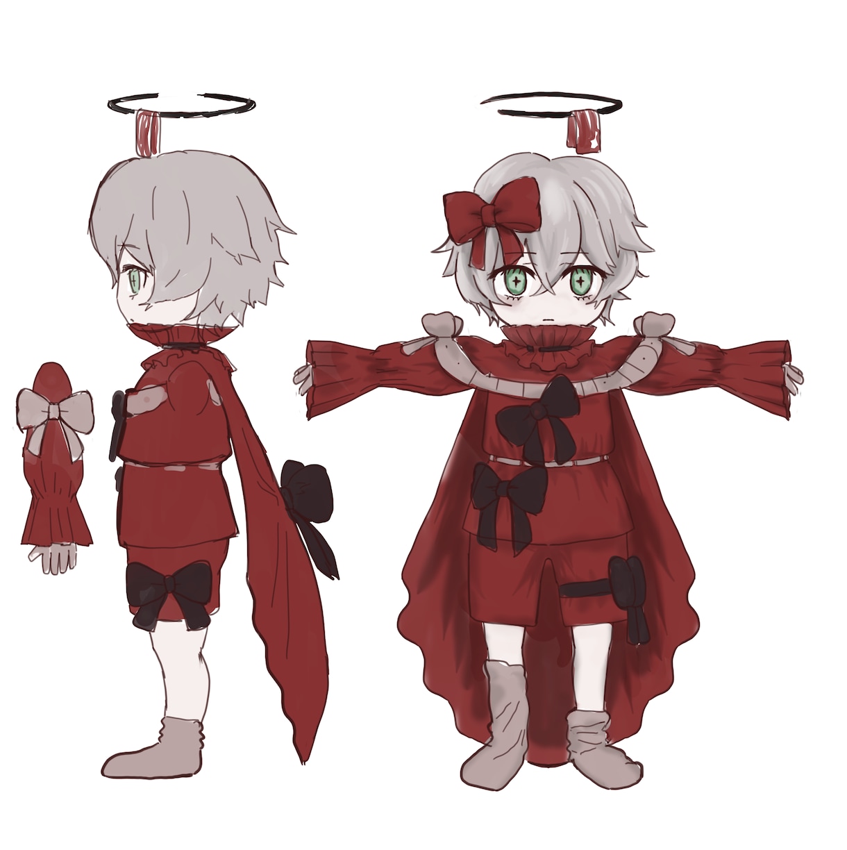 Vtuber向け、ミニキャラ3Dモデルをつくります 元絵から頭身を下げてつくる、かわいいVRMモデルです！ イメージ2