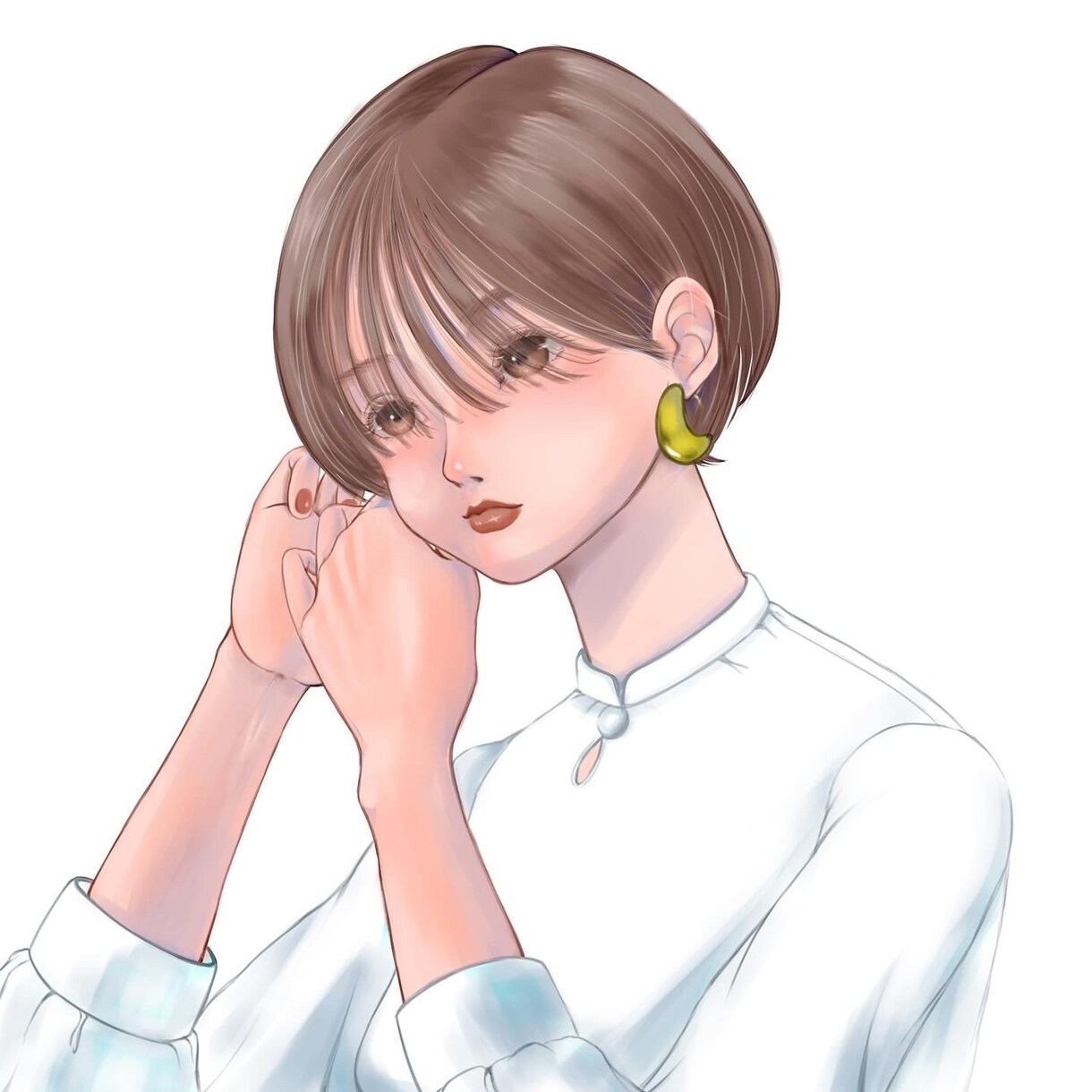 かわいい女の子のアイコンを描きます SNSアイコン、ブログの吹き出し絵にもオススメ！ イメージ2