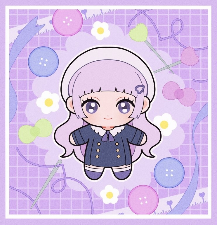10cmぬい風ミニキャラ♡作成します 10cmぬいぐるみ風の2等身イラストを作成します♡ イメージ2