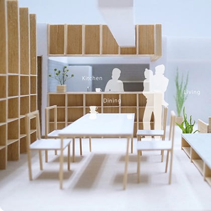 一級建築士が素材感を表現した住宅模型を製作しをます 設計意図や空間の魅力を伝える模型を丁寧に作成します イメージ8