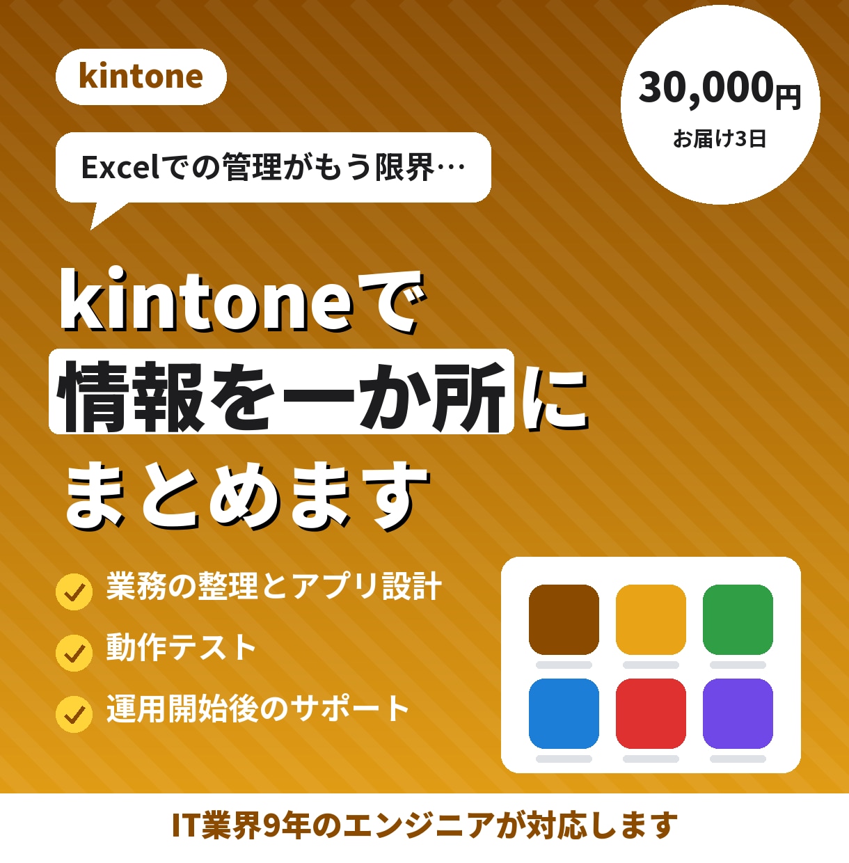 Kintone導入・構築します 業務アプリの設計から運用定着までサポートします イメージ1