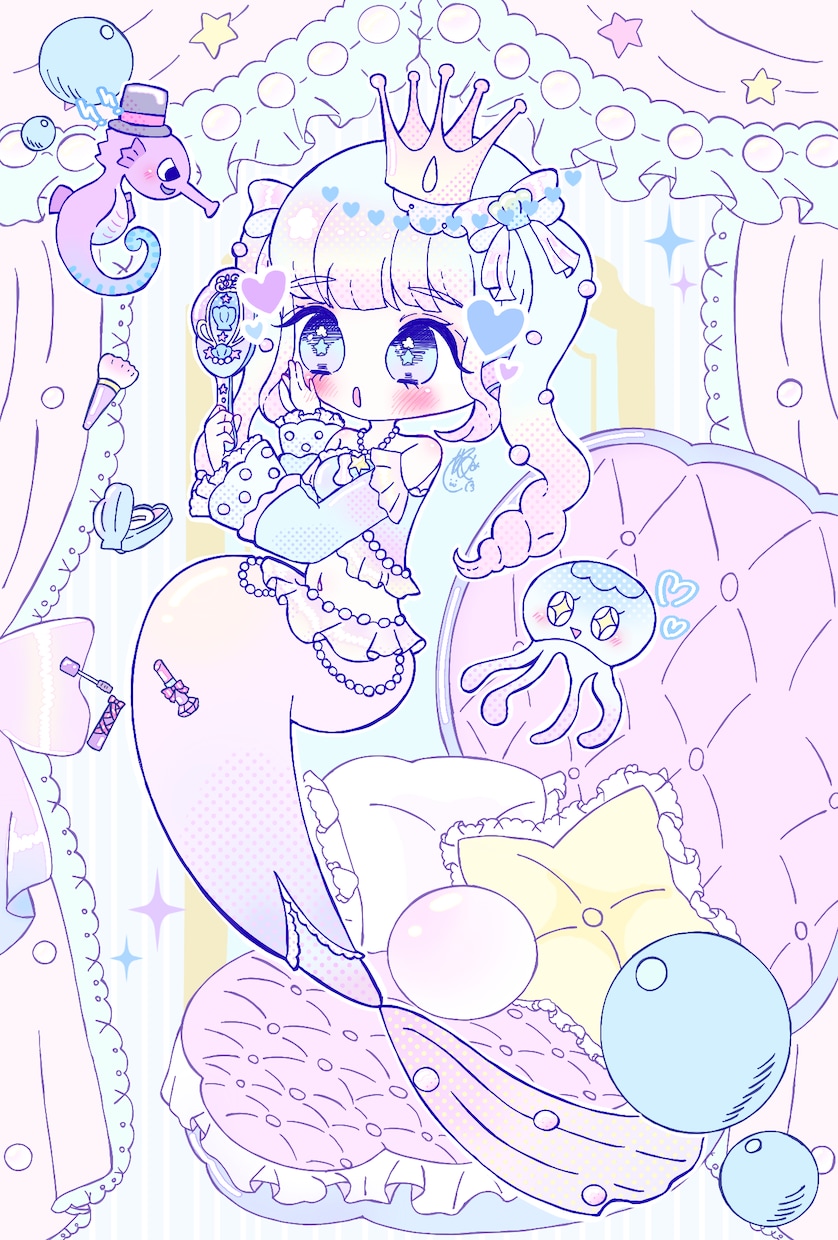 描き込みのある1枚絵描きます 魅力を1枚にたっぷり詰め込んで見応えのあるイラストを描きます イメージ5