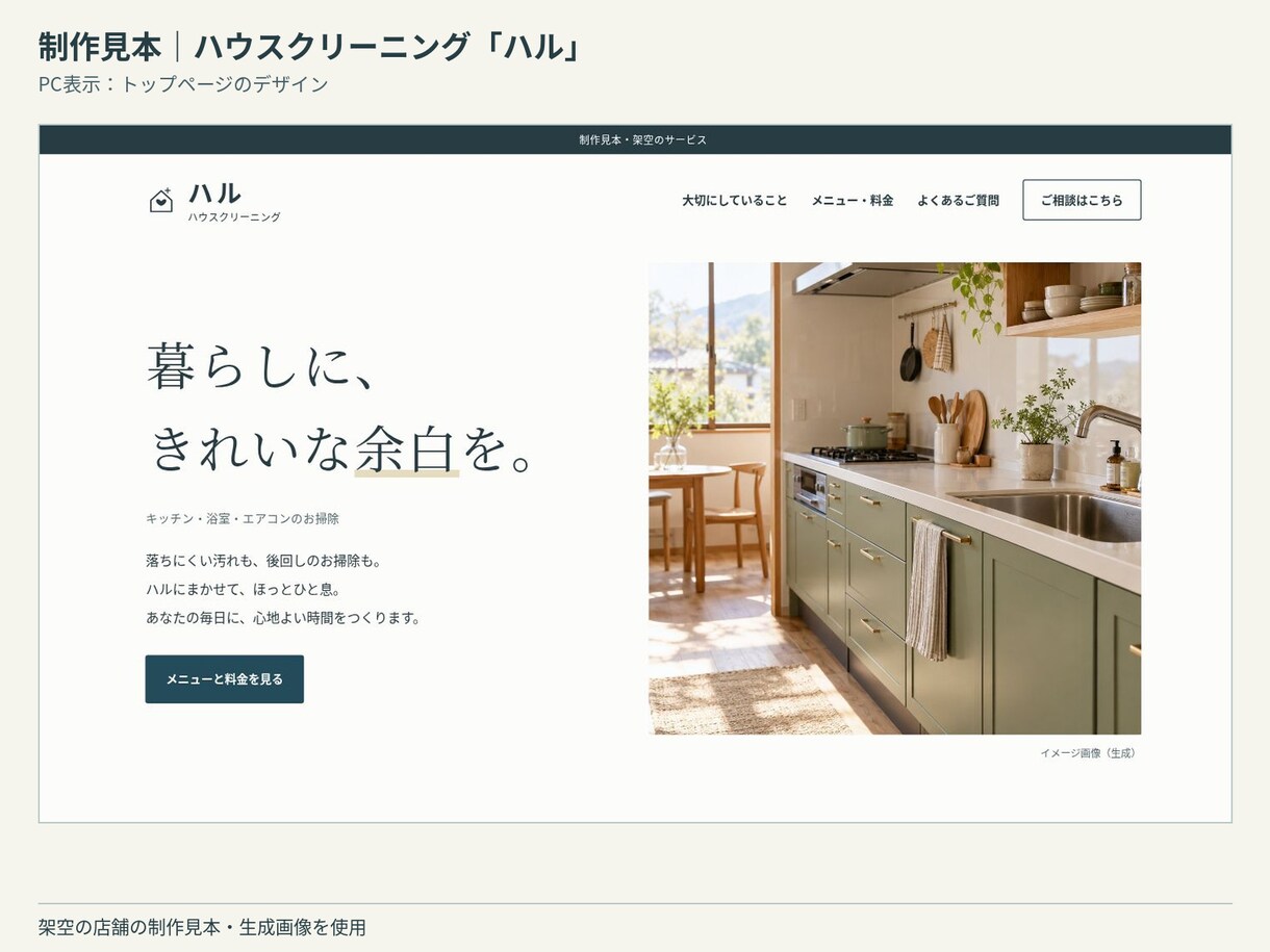小さなお店・事業向けのシンプルなLPを作ります 原稿と写真をご用意いただき、スマホ対応の１ページに イメージ2