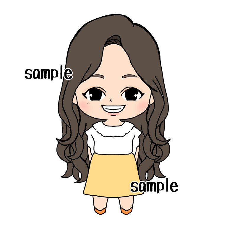 ご希望または雰囲気似てるミニキャラをお作りします アイコンやブログなどに！個人・商用利用可能❤︎ イメージ8