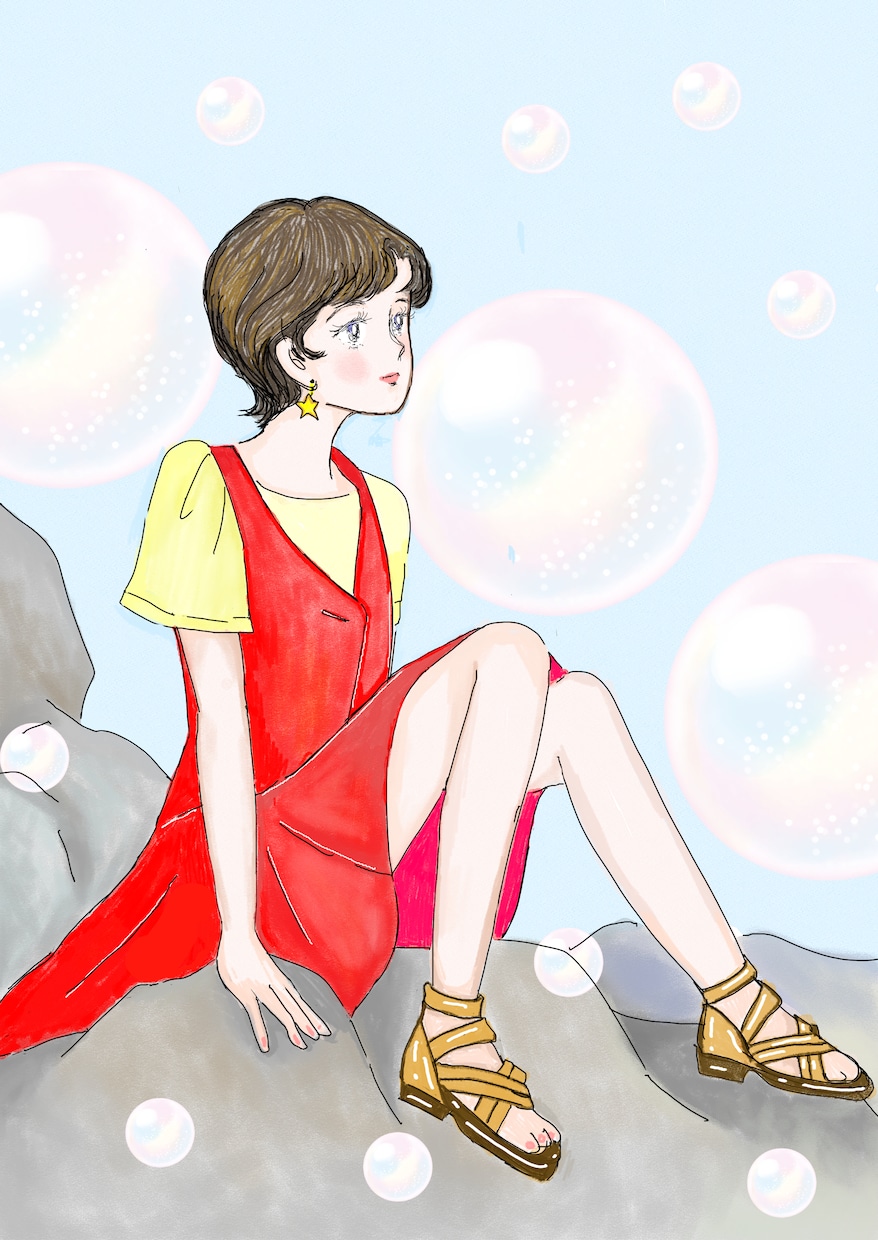 レトロで乙女チックなイラストの作成をいたします 懐かしくてキュートな絵柄を提供します。 イメージ3