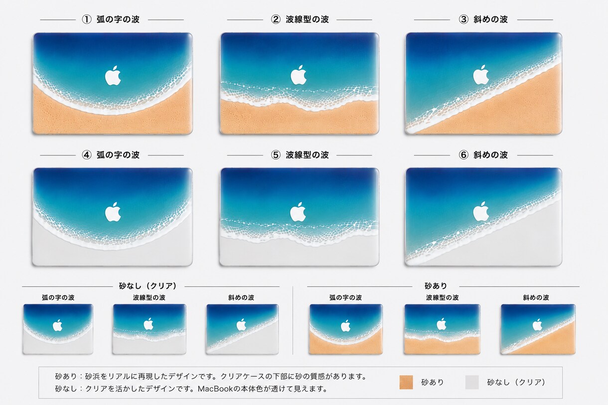 南国感じるPCカバー作成します MacBookやノートPCのカバーを海デザインで制作します イメージ4