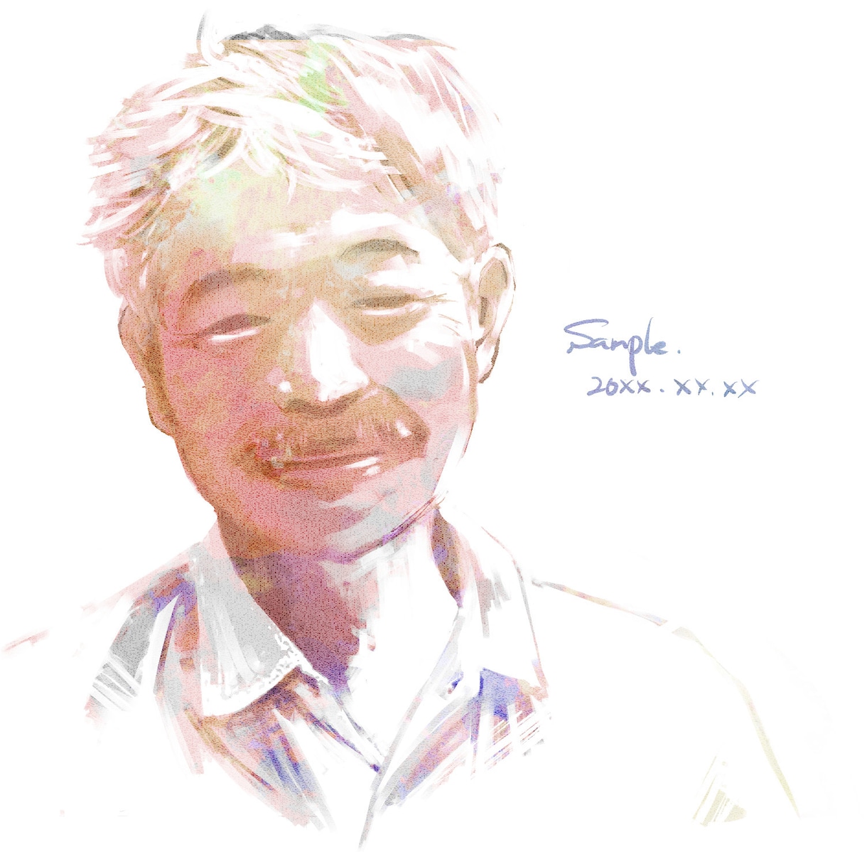 写真を精密模写し、リアルで印象的な似顔絵を描きます SNSプロフィールやウェルカムボードなどに♪ イメージ7