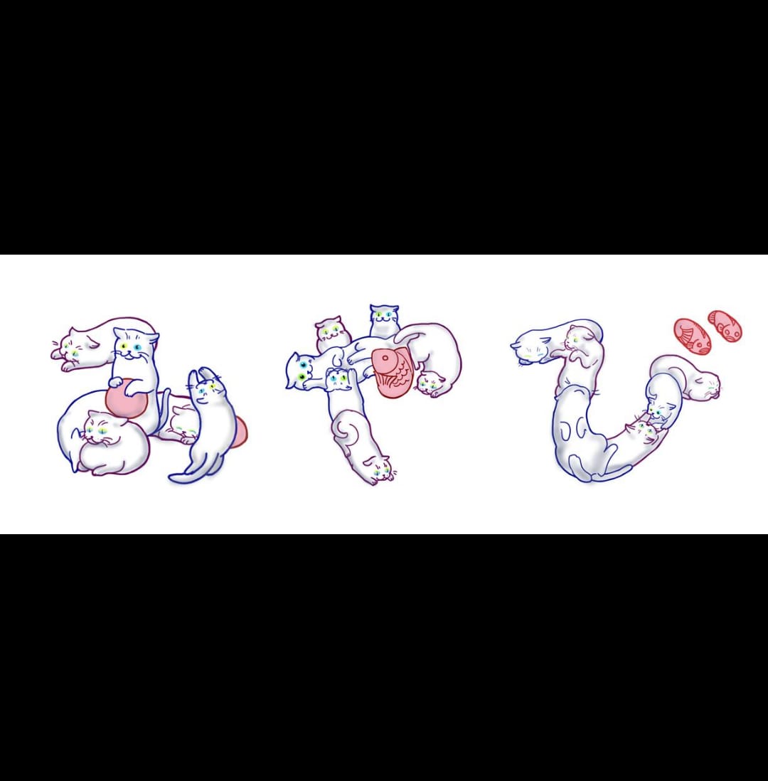 猫文字を描きます 猫がアクロバティックに文字を描きます！他の動植物も可能 イメージ1