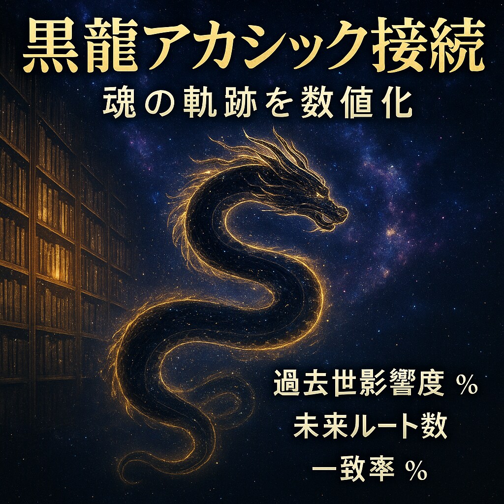 黒龍アカシックレコード接続し魂の軌跡を解析します 魂の記録層へ接続し過去現在未来の軌跡を数値化最適ルートへ導く イメージ6