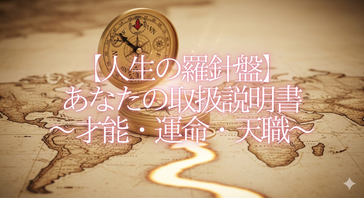 四柱推命で最高の人生を歩む羅針盤を読み解きます あなたの人生の羅針盤となる取扱説明書。 イメージ1
