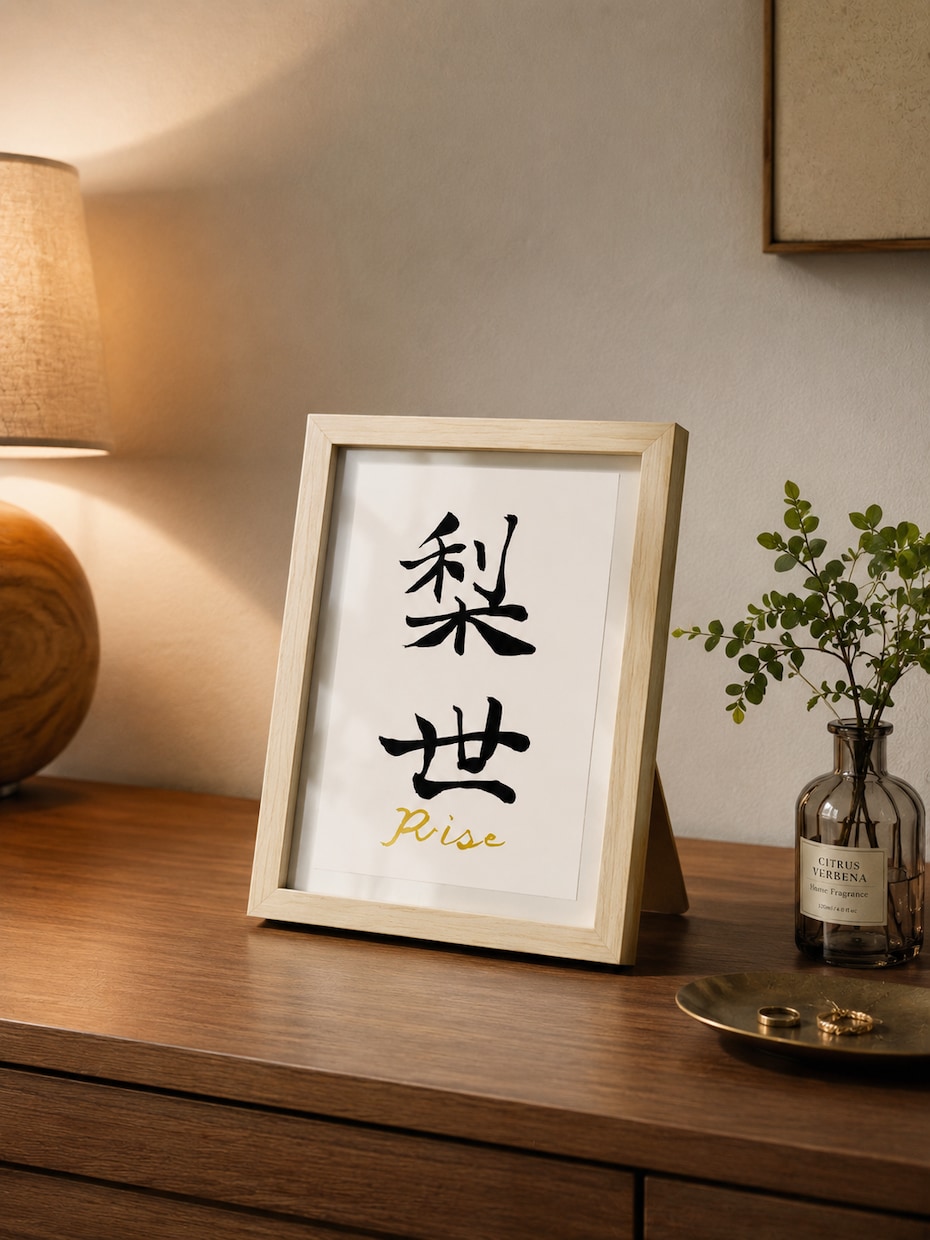 インテリアとしても◎毛筆手書き命名書作成いたします 込めた想い一緒にカタチに「シンプルな毛筆手書き命名書」 イメージ2