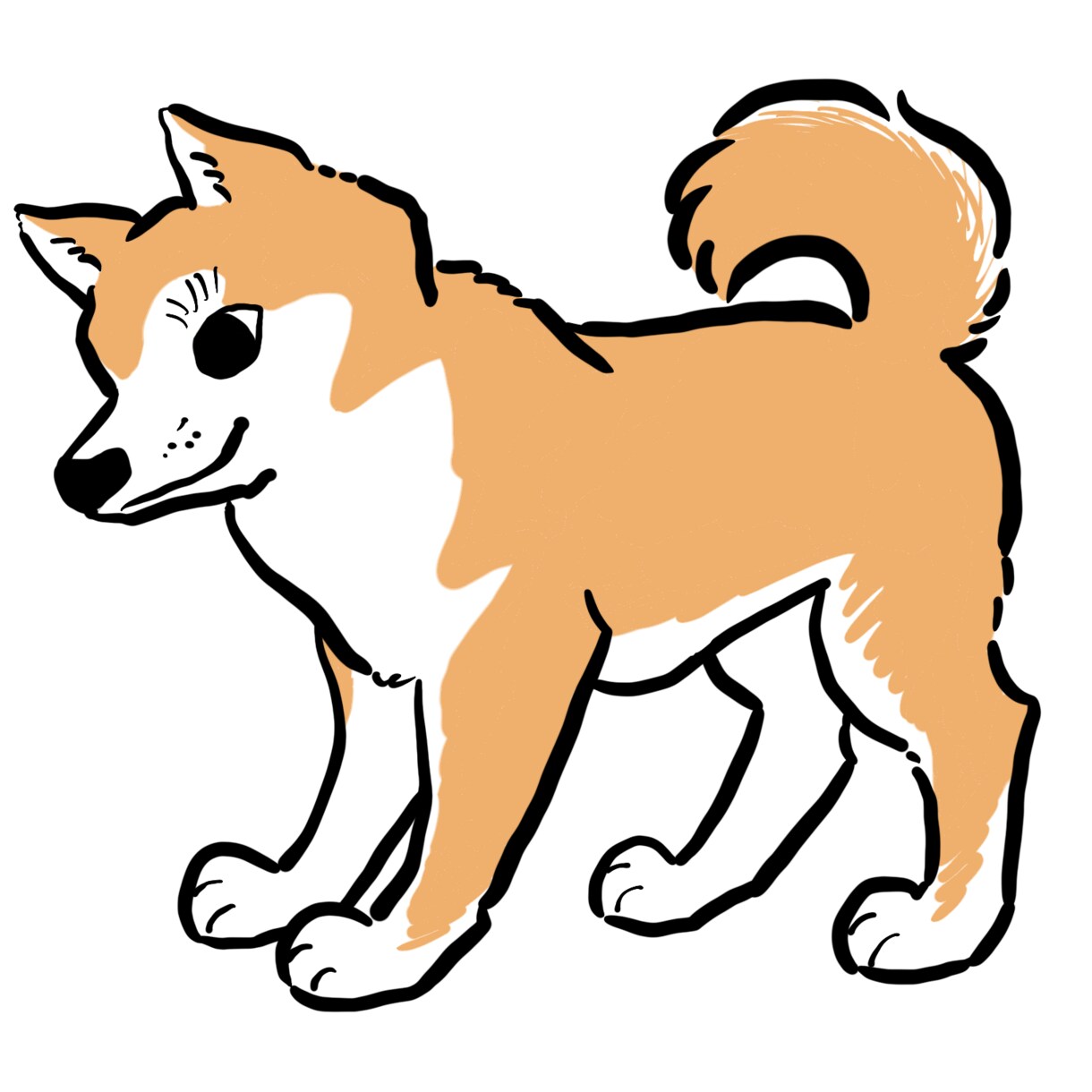 シンプルでポップな動物・ペットのイラスト描きます アイコンやグッズにどうぞ！味のある線画イラスト イメージ4
