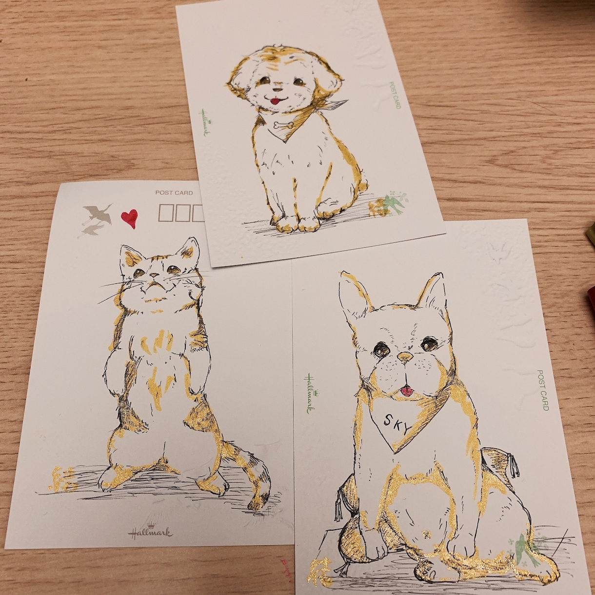 動物のイラスト描きます ボールペンを使用してあなたの好きな動物を描きます イメージ3