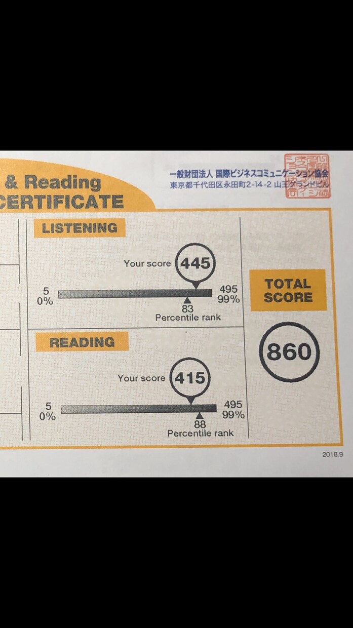 TOEIC400〜860一年であげた方法を教えます お金を頂くので超本気で手伝います！個人指導させてもらいます！ イメージ1