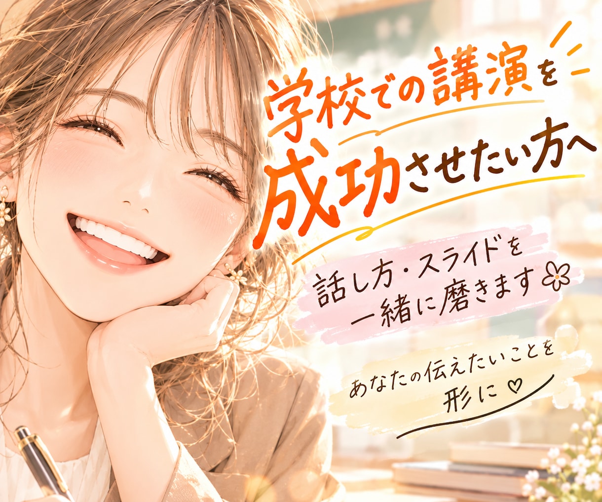 学校講演の✴準備・練習✴をお手伝いします 「また来てほしい」が待ってる✿現場目線でフィードバック！ イメージ1