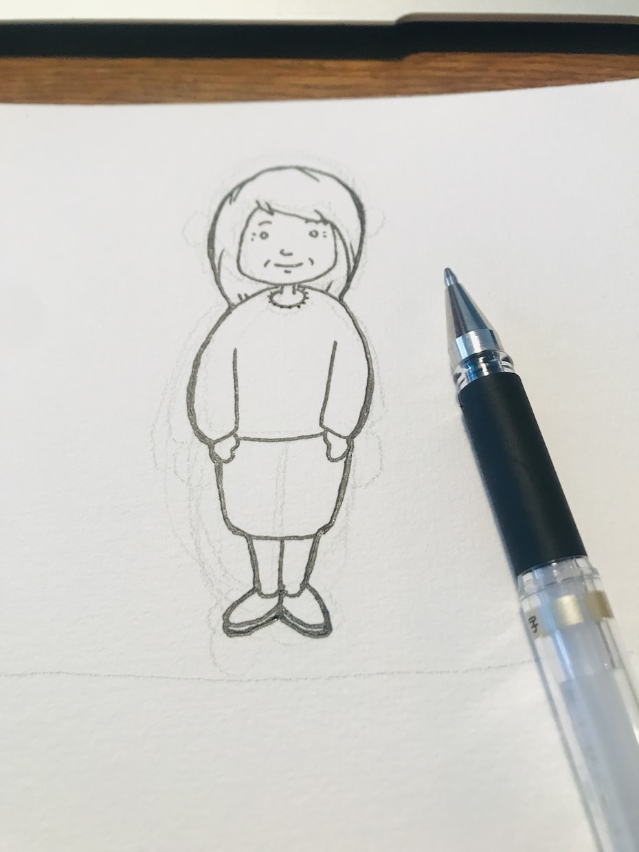 シンプル線描似顔絵！アイコン・バナーにも使えます 可愛くて個性的な手書き・手描きイラストでアナログの良さを イメージ8