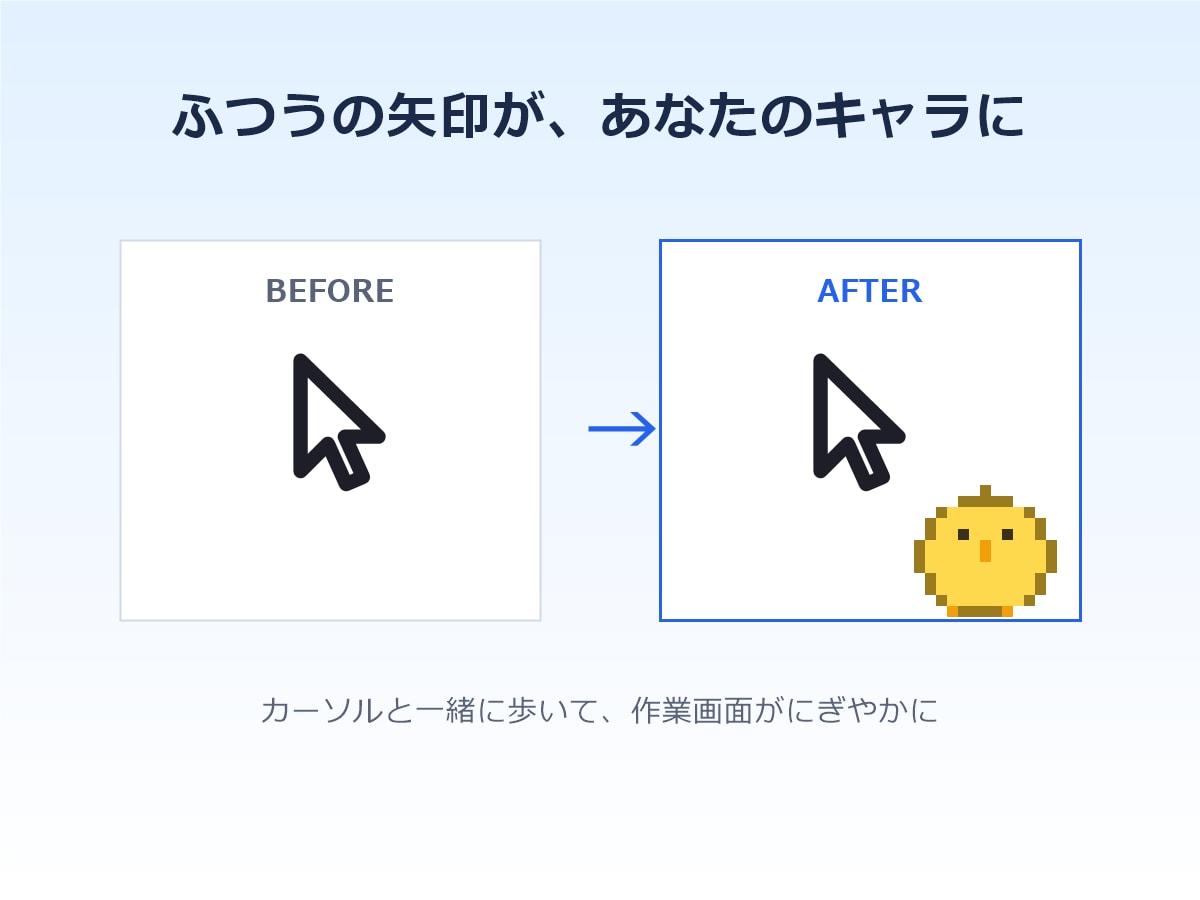 あなたの画像を設定不要の動くカーソルにします 画像を送るだけ。設定不要で動くマウスカーソルにします イメージ4