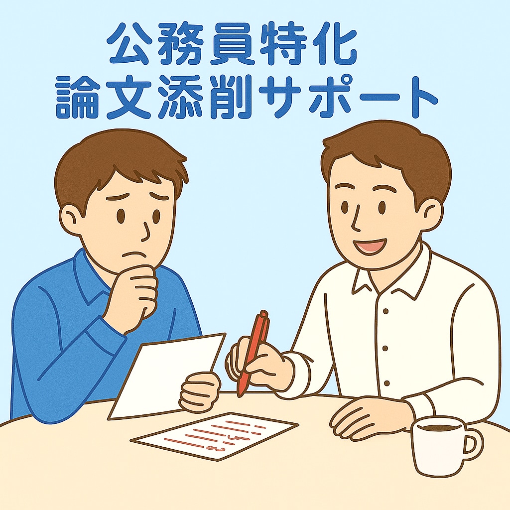 元都庁×キャリコンが添削！公務員試験論文支援します 公務員試験論文の型と伝わる表現を指導します！ イメージ1