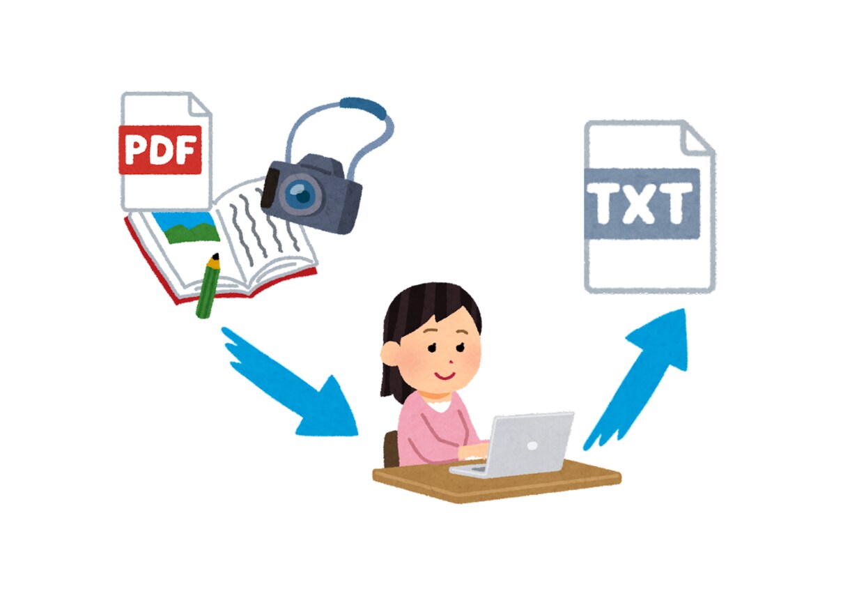 画像、PDF、写真などから文字起こしします 【初心者※3,000文字で2,000円から受け付けます】 イメージ1
