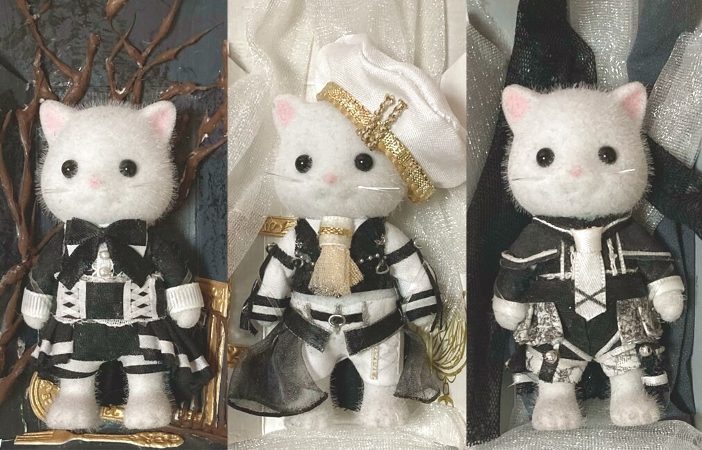 アイドル衣装のシルバニアなど作ります ミニチュア衣装を着用したシルバニアなどの制作をいたします。 イメージ1