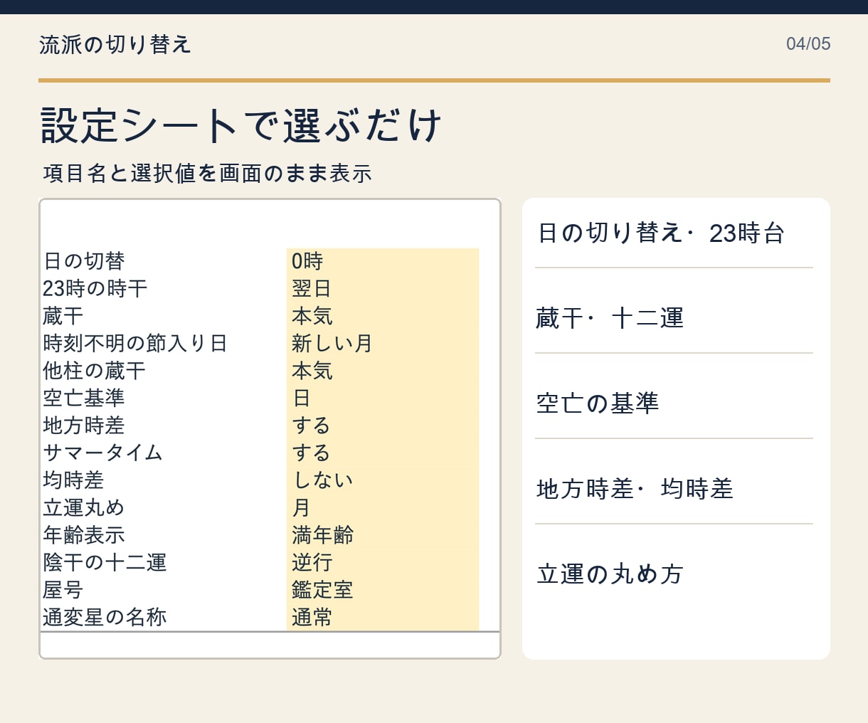 四柱推命の命式表・鑑定書をExcel自動作成します マクロなし｜Mac・iPad・Googleスプレッドシート可 イメージ4