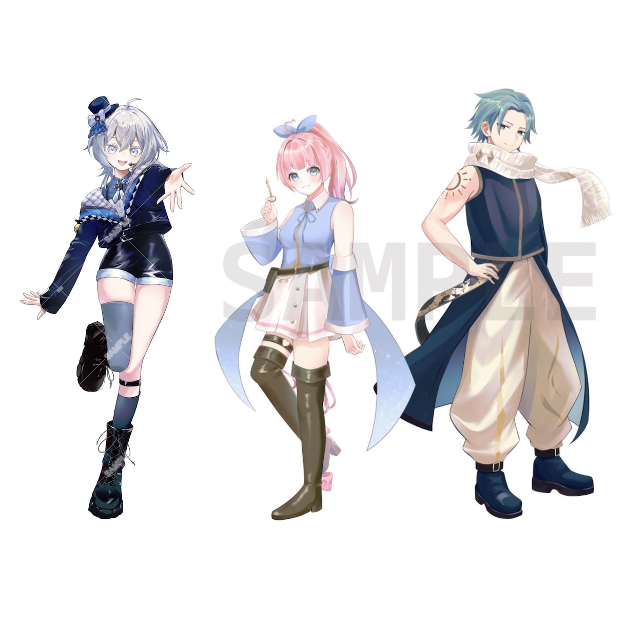 配信活動に使えるイラストを制作します 歌ってみたやサムネイル、MV用イラストを制作します イメージ8