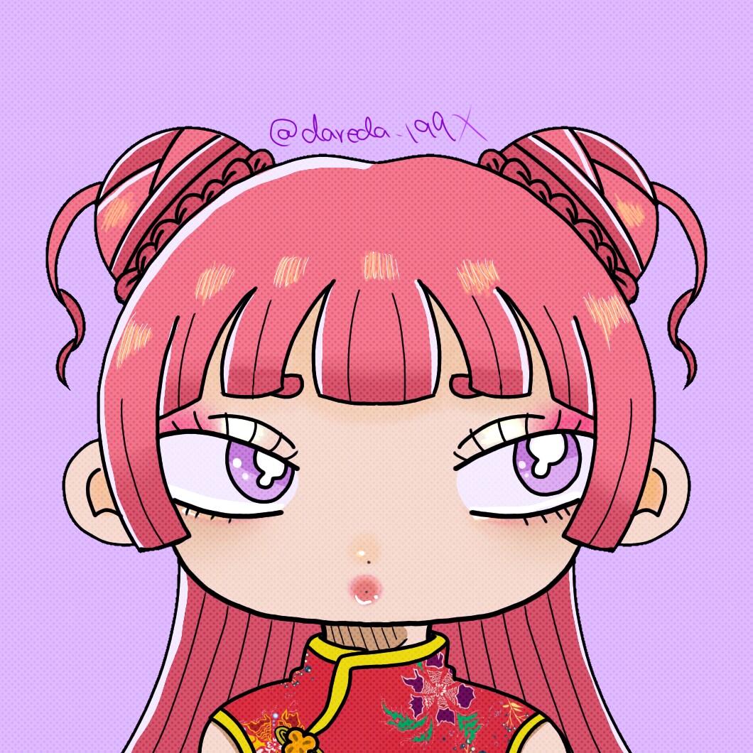 POPで可愛い似顔絵アイコン描きます 独特な雰囲気の可愛い似顔絵アイコンをメインに描きます！ イメージ4
