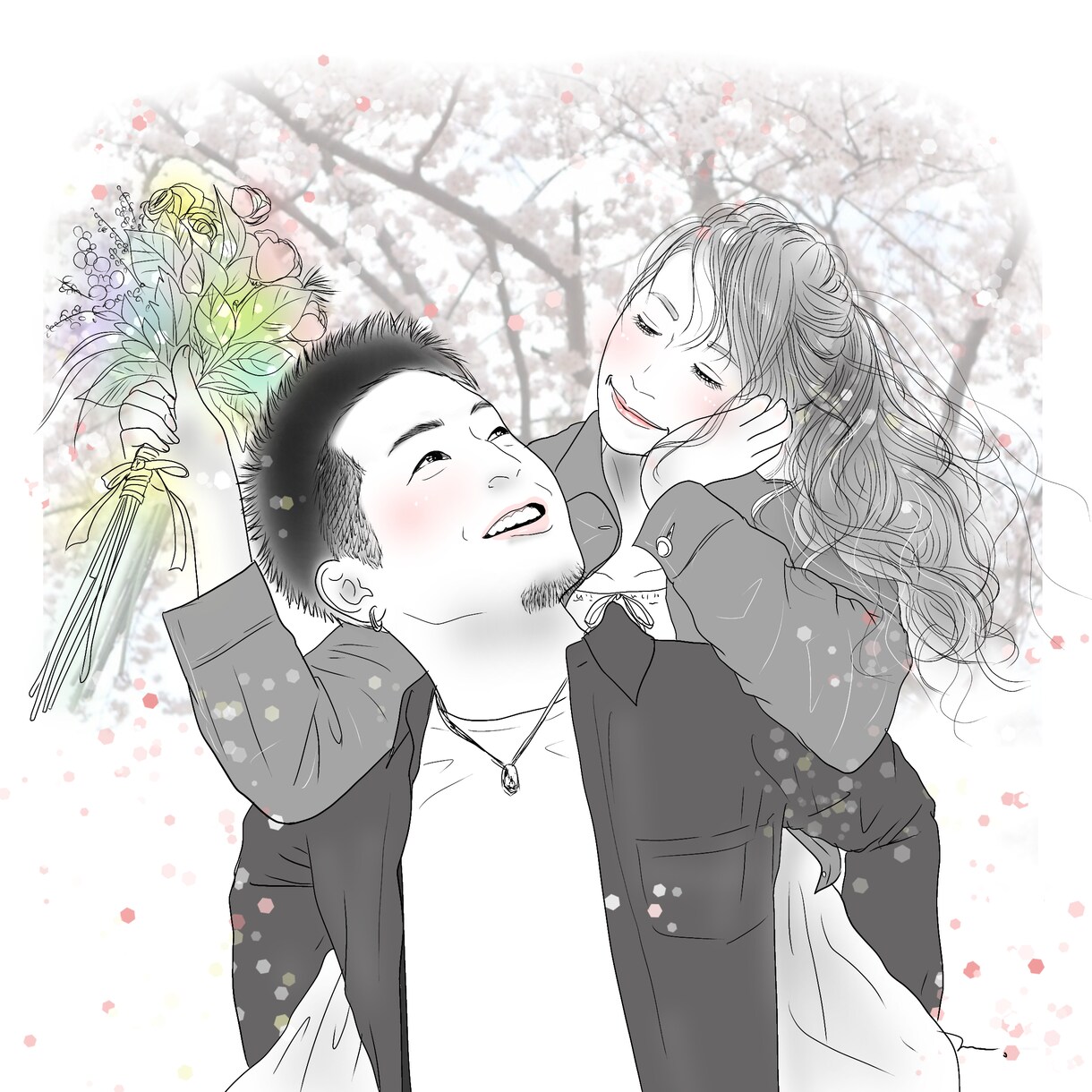 オシャかわ♡トレンドに合わせた人物イラスト描きます 全身可♡線画など様々なタッチに対応してます♡画像参考^^* イメージ10