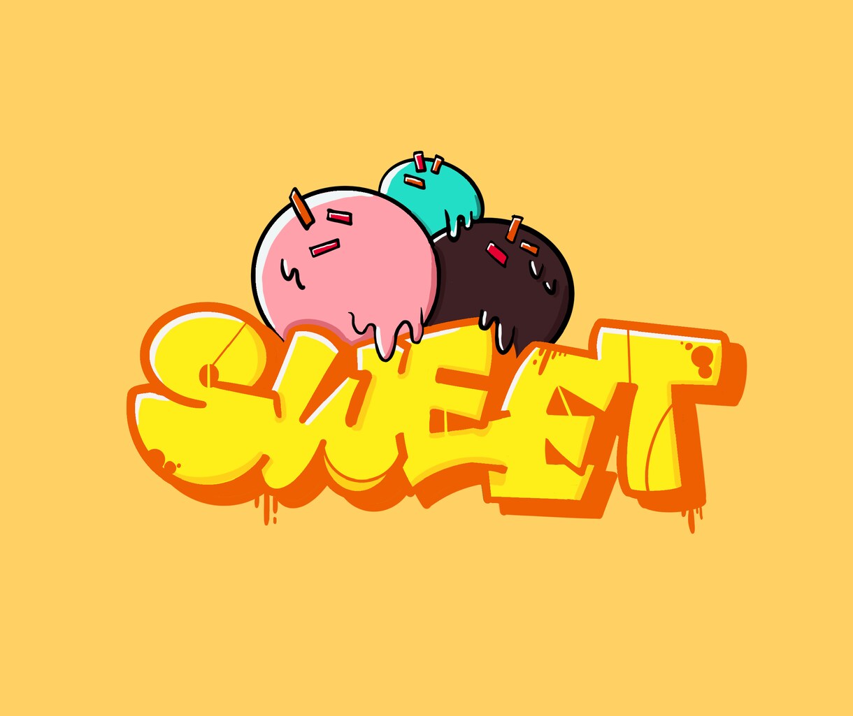 チームロゴやTシャツに！文字デザイン作成します グラフィティで描く、POPで個性的なデザイン イメージ9