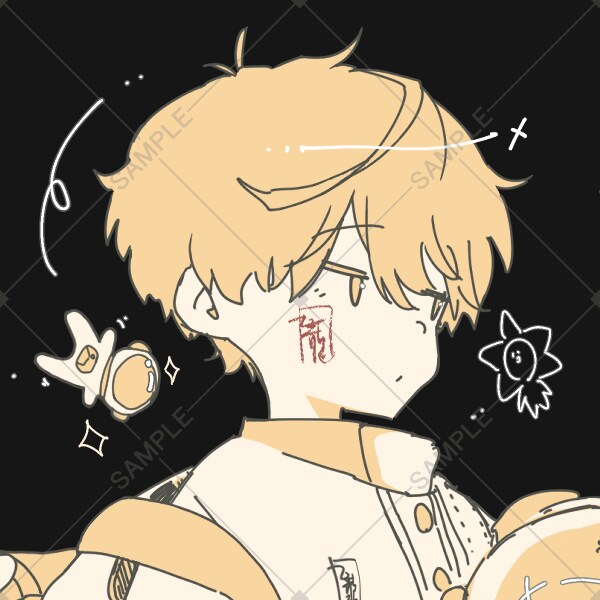 シンプルなタッチでアイコン描きます 【歌い手/配信用】シンプルかわいいアイコン描きます！ イメージ1