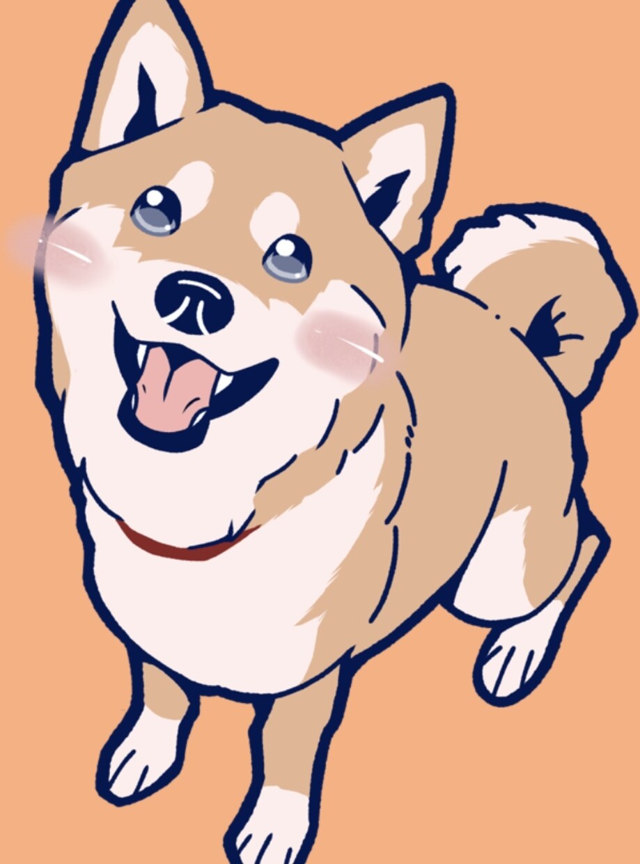 犬の似顔絵をシンプルで可愛く描きます 愛犬をやさしいタッチでイラストにします イメージ1