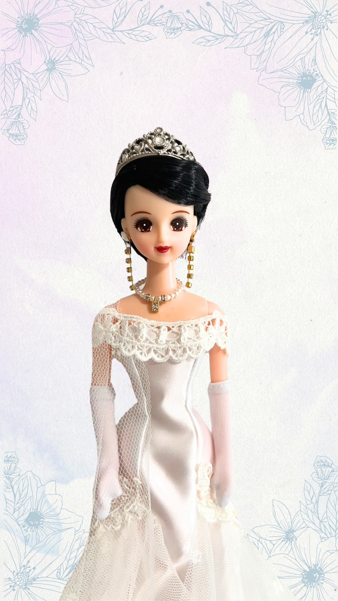 ウェディングドレスを人形用にお作りいたします ご自身の結婚式やプレゼントに。特別なドールをお作り致します イメージ2