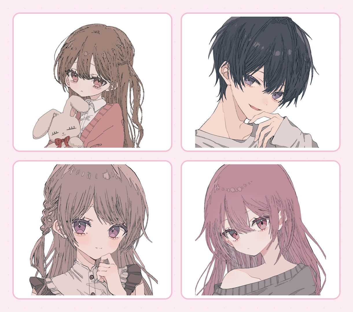 雰囲気のあるイラスト作成いたします アイコンから1枚絵まで丁寧にお描きします♪ イメージ4