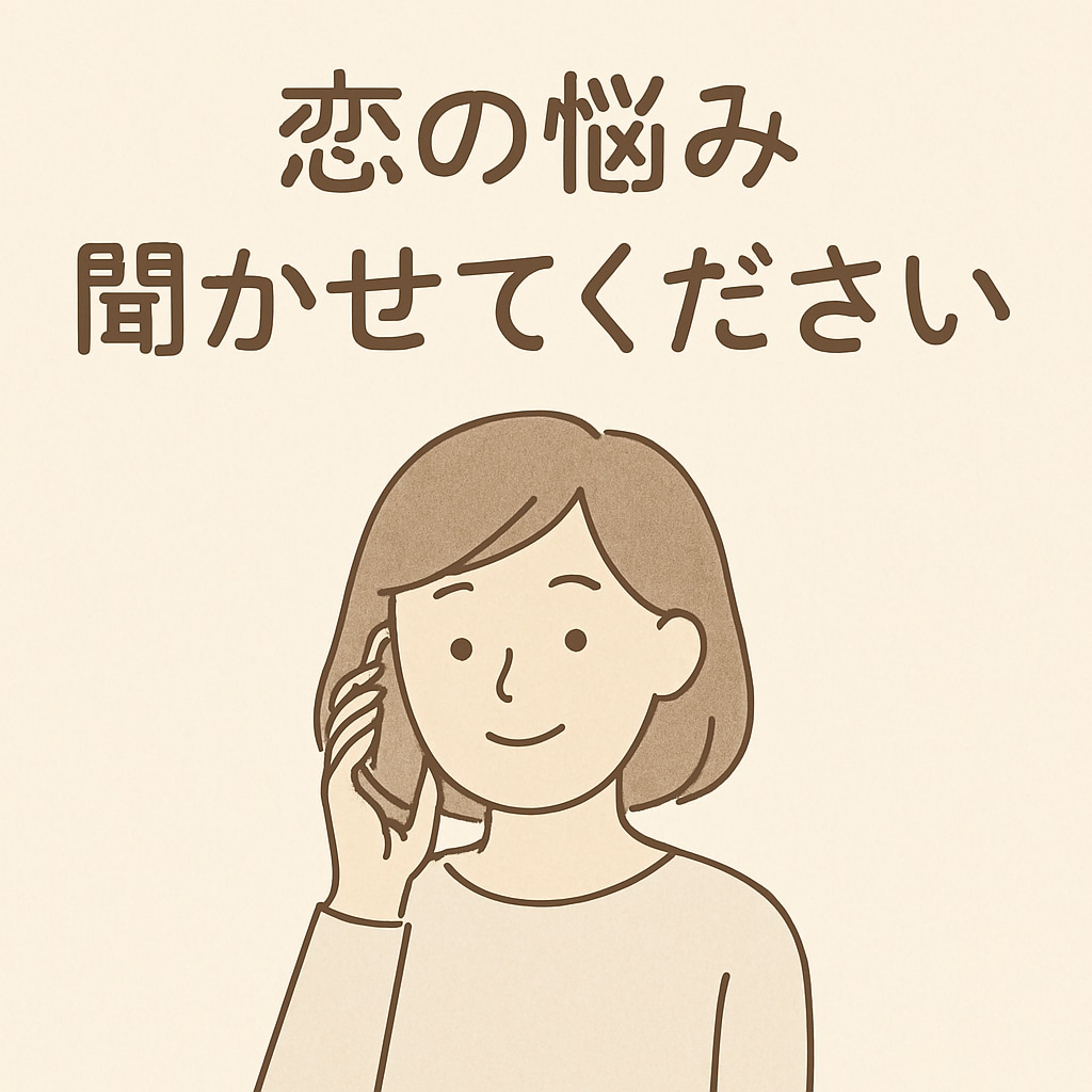 恋の悩み、優しく聞きます モヤモヤする気持ち、言葉にして整理しよう イメージ5