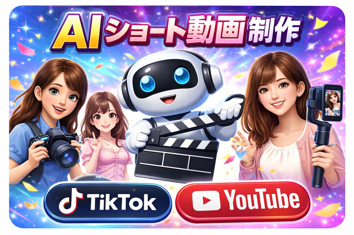 実績4,300件超！SNS用AI動画を制作します 商用利用可能のSNSに適したショート動画を制作します イメージ1