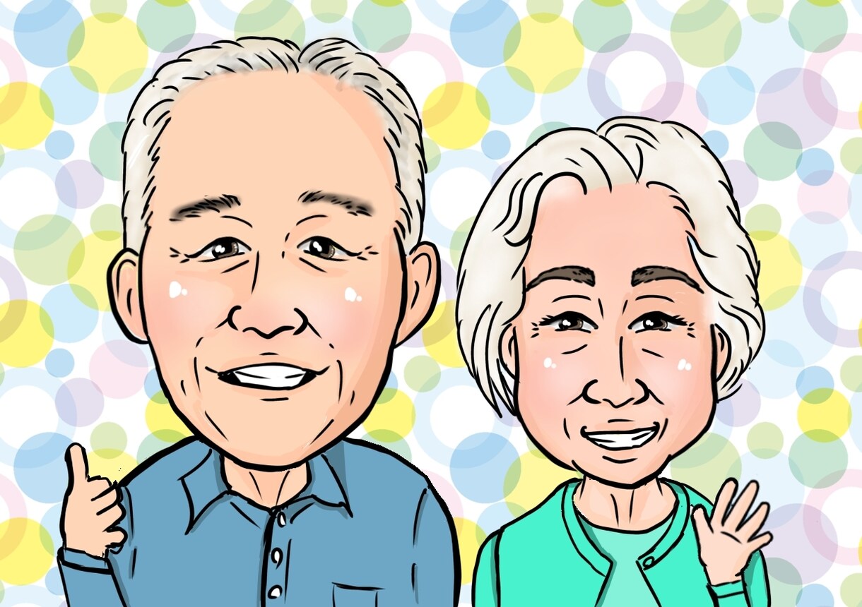 ご長寿祝いに贈る家族みんなの似顔絵をお届けします 笑顔と感謝をつなぐ温もりの記念ギフト イメージ4