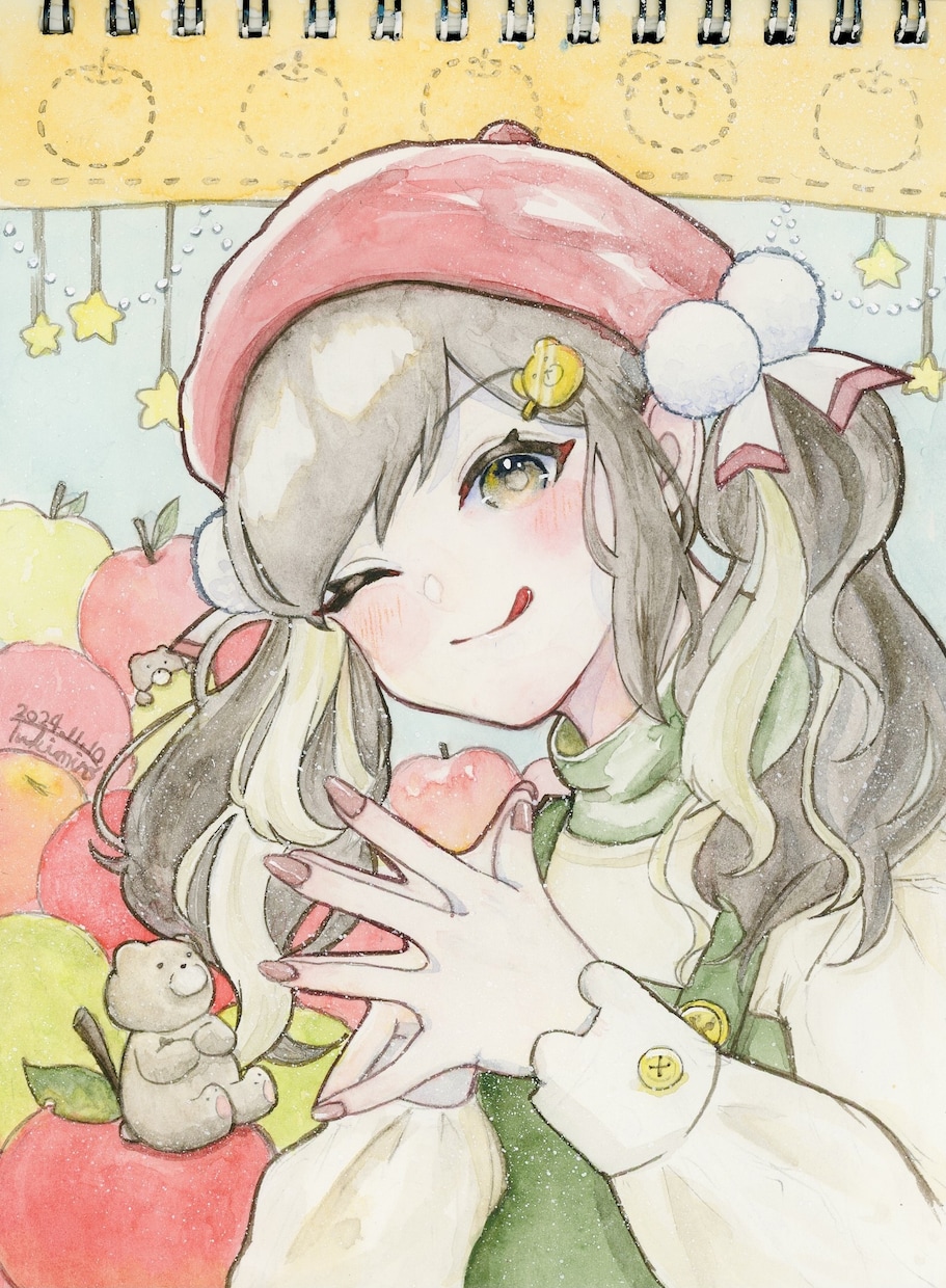 アナログで女の子(かわいい男の子)を描きます 水彩からコピック、アクリル、ペン画まで！ イメージ1