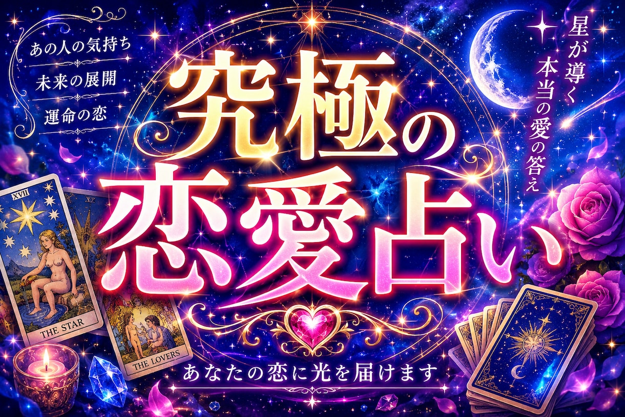 星からのお告げであなたと相手の恋愛占いをします 星からのお告げ。恋愛の悩みを究極鑑定いたします イメージ1