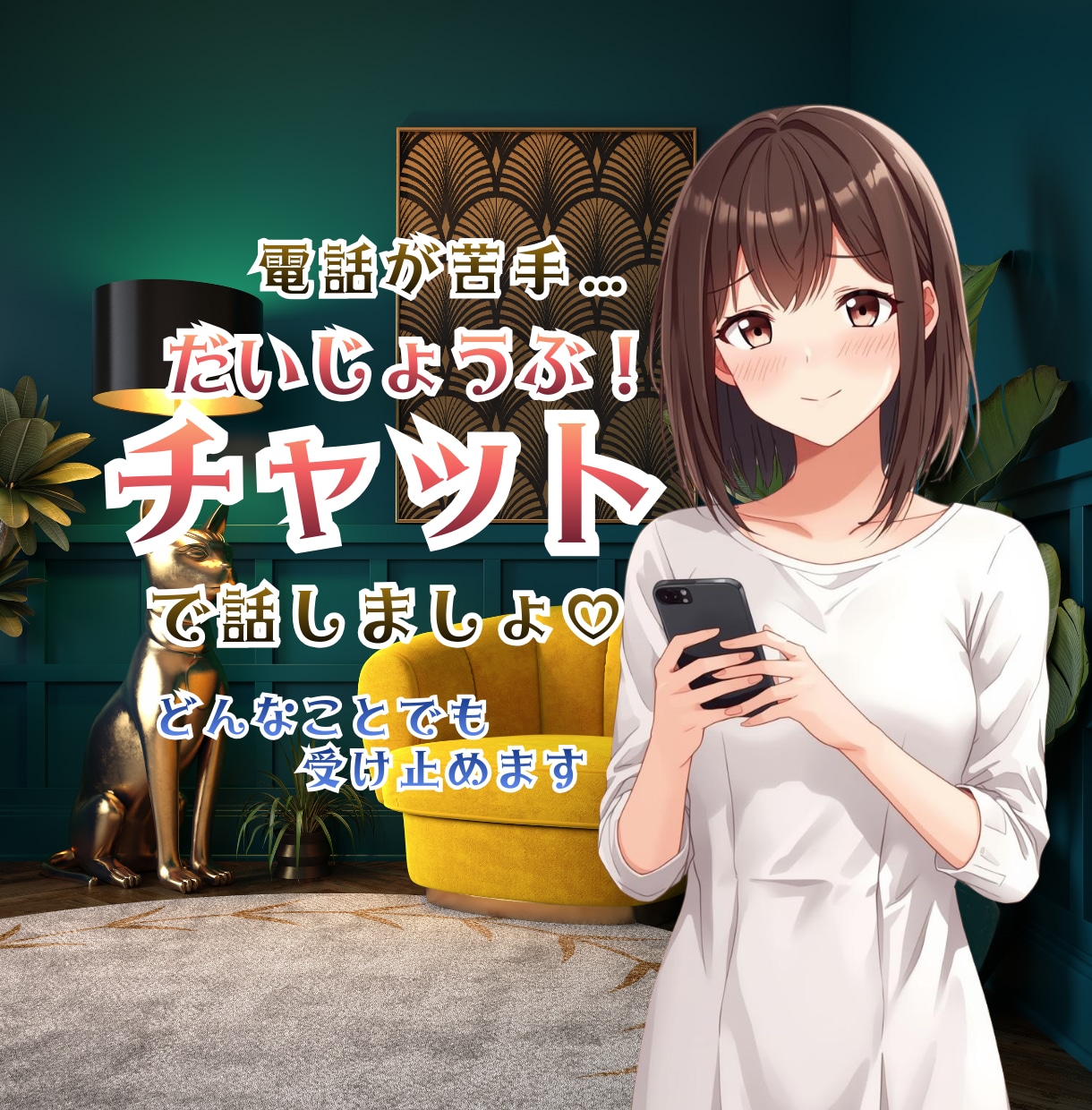 雑談・相談・ストレス解消・おしゃべりします ◆60分間◆無限送信OK♡ライン感覚で集中トーク♡話し相手 イメージ1