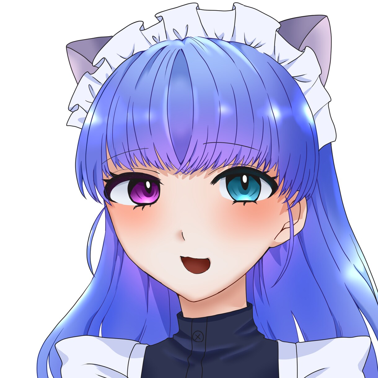 胸上イラスト描きます アイコンに最適な表情豊かなイラストを提供します イメージ4