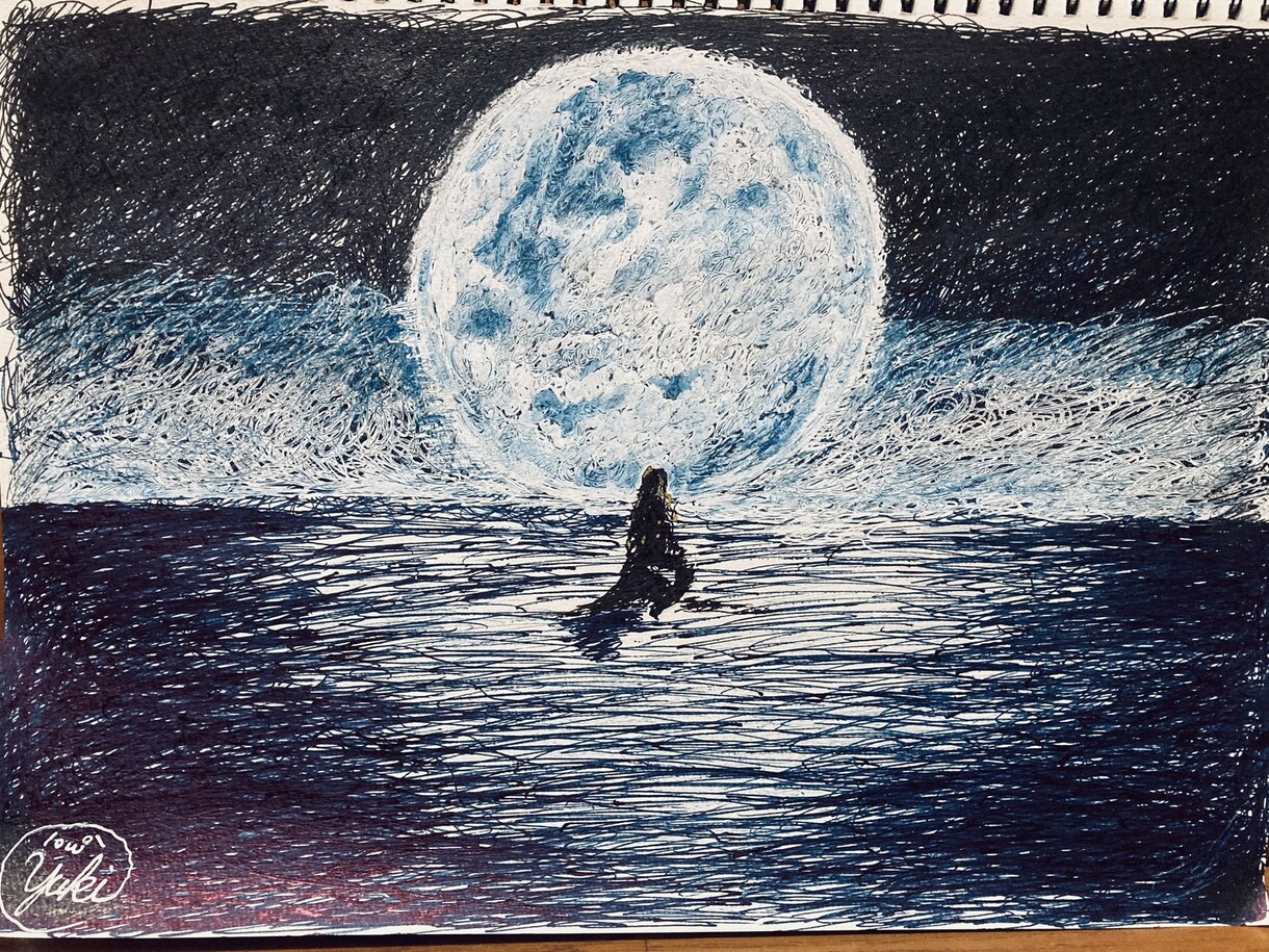 幻想的な世界を手描きのボールペンイラストにします あなたの創造する世界を一枚のイラストにしてみませんか？ イメージ6