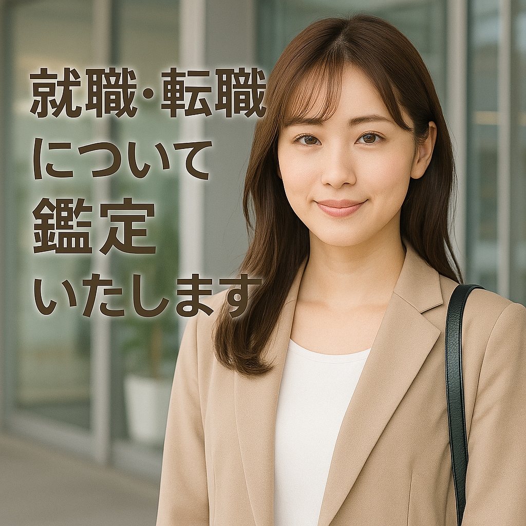 就職・転職を周易で鑑定いたします 鑑定歴３０年。誠心誠意鑑定いたします。 イメージ1
