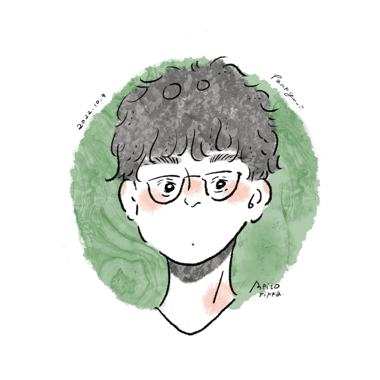 商用利用OK！現役イラストレーターが似顔絵描きます ゆるくて癒し！お写真を元に描く似顔絵snsアイコン♪ イメージ4