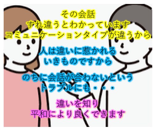 さまざまなシーンに合わせてあなたの会話を向上します ～コミュニケーションタイプの違い、あなたが悪いわけではない！ イメージ1