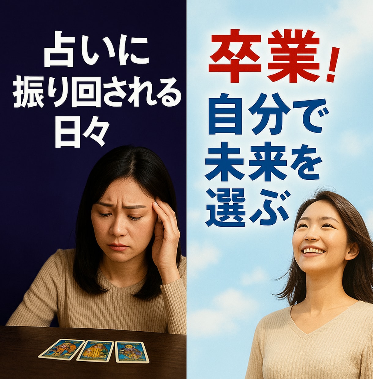 占い依存からの卒業。振り回されない自分軸を育てます 彼に振り回されず心を整える技術を伝えます イメージ1