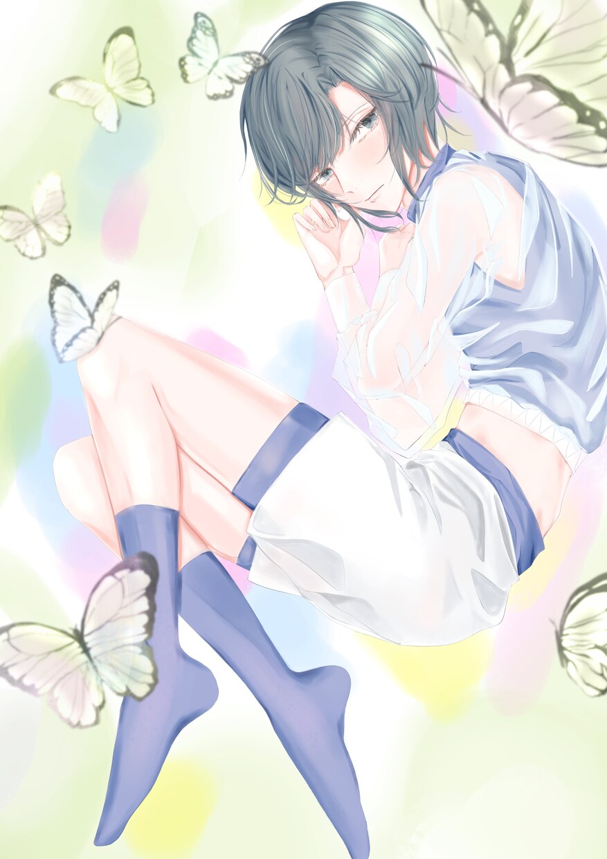 キラキラした人物のイラストを作成します 特に少年のイラストが得意です。女性もSNSにて実績有ります。 イメージ7