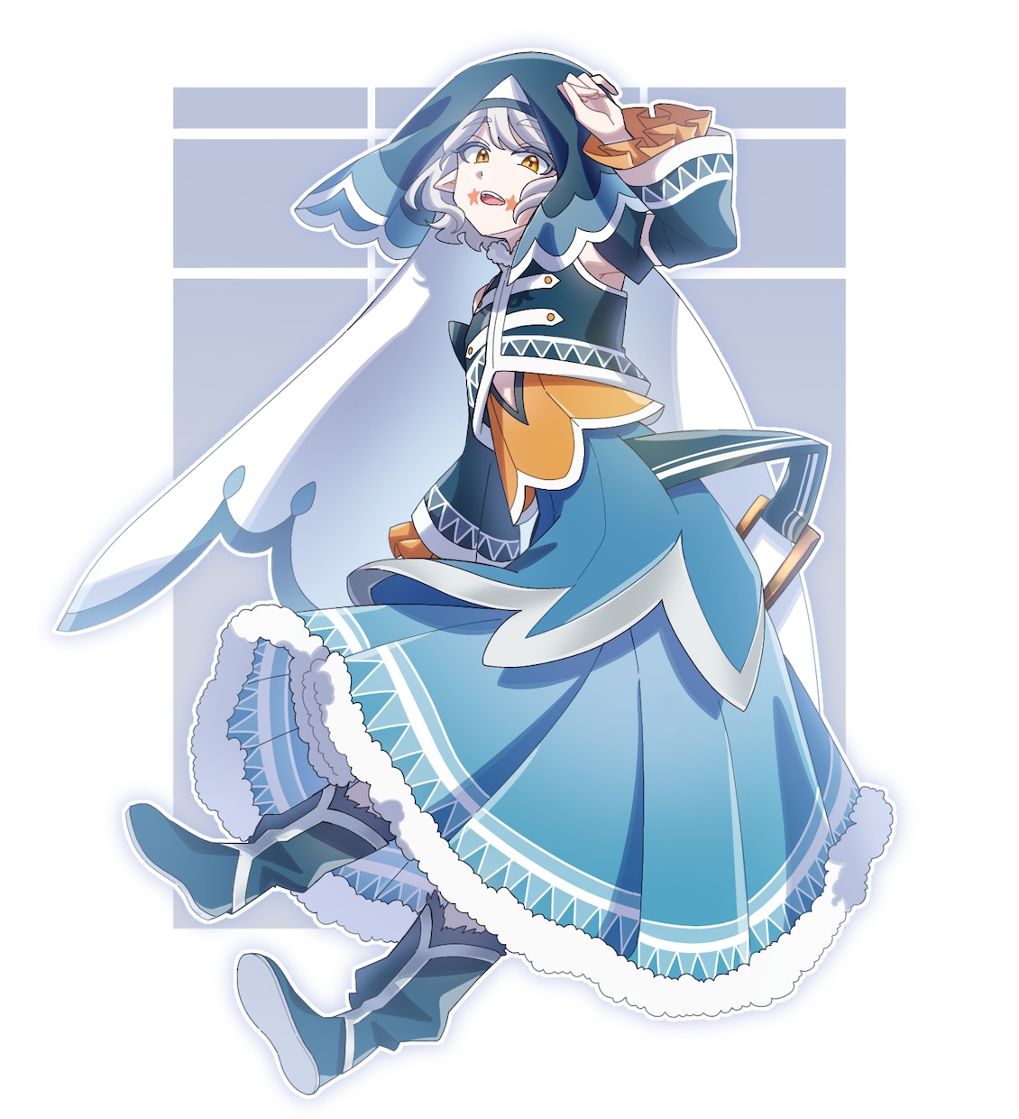 毛先の多いキャラクターの立ち絵を描きます アニメ塗りや女の子を描くのが得意です イメージ8